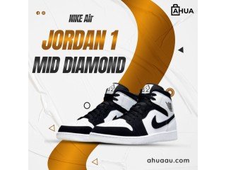 Don't Miss Out on the Jordan 1 Mid Diamond - Buy Now at Ahua Online