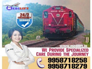 Immediately Hire Medilift Train Ambulance in Ranchi at Low Budget