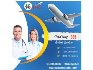Book Affordable Cost Air Ambulance Services in Ranchi by King