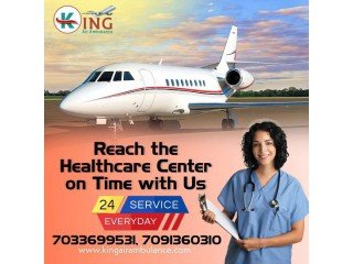 Low Charges Air Ambulance in Ranchi with Full ICU Facility by King