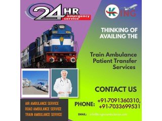 Hire a Cost-Effective Price Train Ambulance Service in Guwahati by King