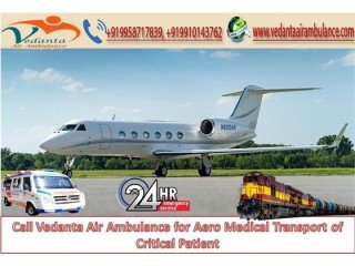 Get The Best Air Ambulance Service in Srinagar with Medial Service