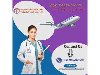 Use Now First Rated Panchmukhi Air Ambulance Service in Guwahati with ICU Facility