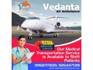 Vedanta Air Ambulance Service in Cooch Behar with Trouble-Free Patient Shifting