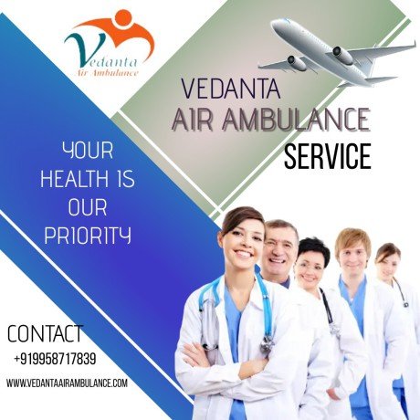 vedanta-air-ambulance-service-in-kharagpur-with-a-specialized-and-expert-medical-team-big-0