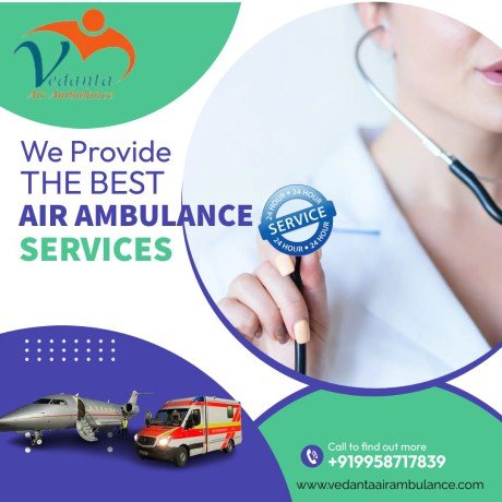vedanta-air-ambulance-service-in-udaipur-with-all-necessary-medical-needs-big-0