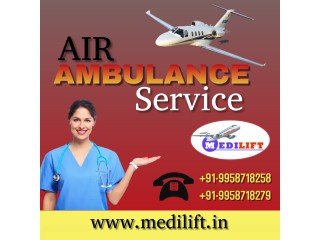 Take Air Ambulance Service in Patna with all Curative Care via Medilift at an Affordable Cost