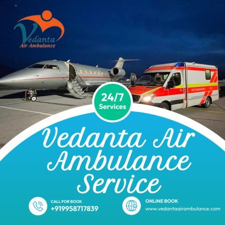 vedanta-air-ambulance-service-in-rajkot-with-complete-life-support-facilities-big-0