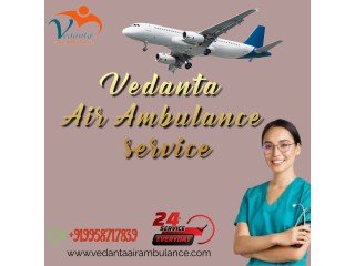 Vedanta Air Ambulance Service in Amritsar with Updated Medical Equipment