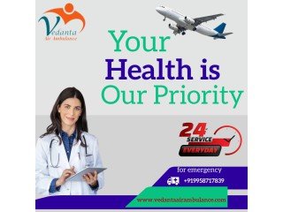Vedanta Air Ambulance Service in Lucknow with Advanced Healthcare Facilities