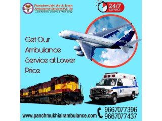 Pick Panchmukhi Air and Train Ambulance in Patna with Advanced Medical Care