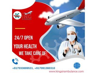 Avail Air Ambulance Service in Jabalpur by King with Specialized Medical Facilities