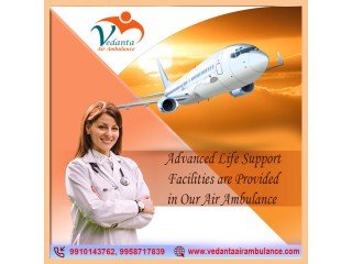 Transfer Seriously Ill Patient by Vedanta-Air Ambulance Service in Muzaffarpur