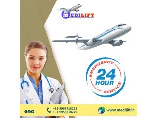 Gain Air Ambulance in Siliguri by Medilift with Highly-Specialist Medical Crew