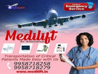 Book Air Ambulance in Lucknow by Medilift with Comfortable Shifting