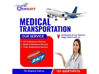 Book Top-Level Air Ambulance Service in Guwahati with Doctor by Medilift
