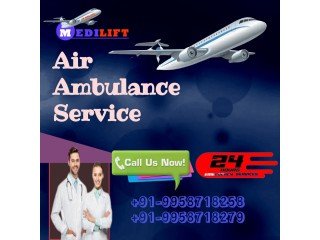 Take Air Ambulance Services in Vellore by Medilift with Accomplished Medical Care Squad