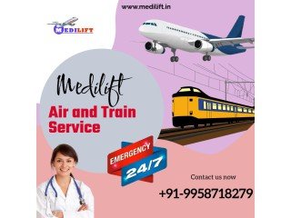 Select Air Ambulance Services in Jabalpur by Medilift with Knowledgeable Medical Squad