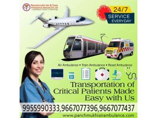 Acquire Panchmukhi Air Ambulance Service in Jamshedpur with Unmatched Medical Facility