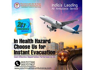 Hire Panchmukhi Air Ambulance Service in Delhi with Medical Care Unit