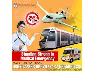 Get Panchmukhi Air Ambulance Service in Kolkata with Advanced Life Support Facility