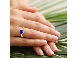 Intent to Buy 1.55 Carat Bezel Set Round Natural Blue Sapphire Ring