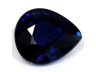 Untreated 0.63 cts. Sapphire Pear Gemstone for Sale