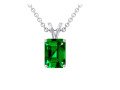 shop-14k-white-gold-emerald-cut-emerald-solitaire-pendant-small-0