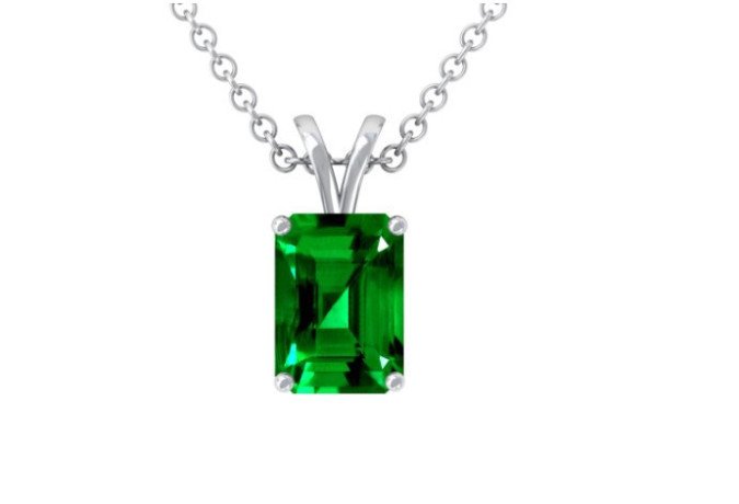 shop-14k-white-gold-emerald-cut-emerald-solitaire-pendant-big-0