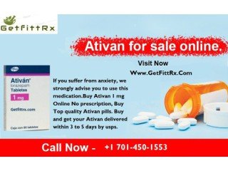 Buy Ativan 1 mg Online Without Prescription  GetFittRx
