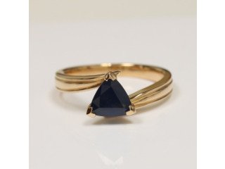 Natural Blue Sapphire Ring (1.11 Cts)