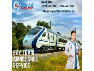 Hire Medical Emergency Train Ambulance Service in Patna by Sky