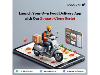 Launch Your Own Food Delivery App with Our Zomato Clone Script