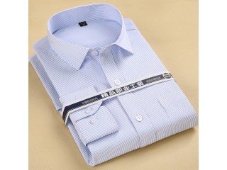 Men Striped Business Formal Shirt