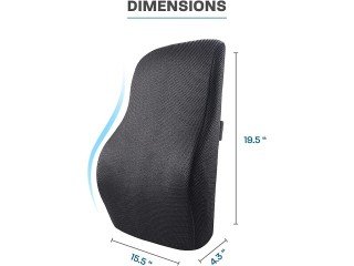 Buy Black Lumbar Support Pillow for Chair and Car