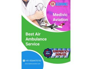 Select Air Ambulance Service in Hyderabad by Medivic with MBBS Doctors