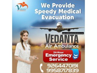 Vedanta Air Ambulance Service in Indore for the Safety of Patients' Transportation