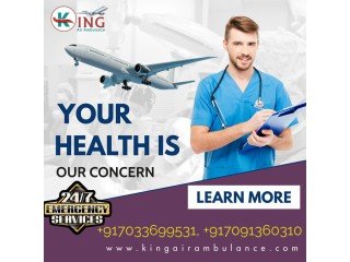 Avail Air Ambulance in Cooch Behar by King with Well-Trained Medical Team
