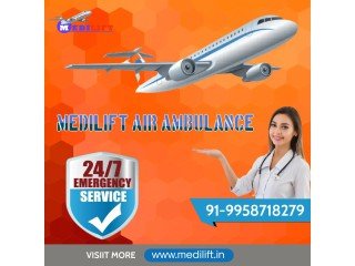 Now Book 24/7 Available Medilift Air Ambulance Service in Siliguri