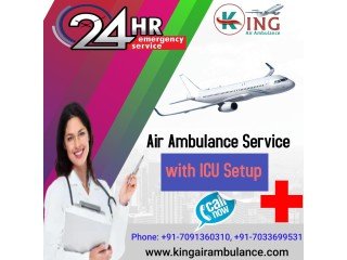 Air Ambulance in Dibrugarh by King with Safest Shifting