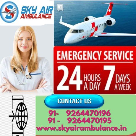 sky-air-ambulance-in-bagdogra-with-the-complete-medical-facility-big-0
