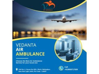 Vedanta Air Ambulance Service in Patna – Safe and Suitable