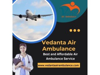 Use Safe Patient Transfer by Vedanta Air Ambulance Service in Indore