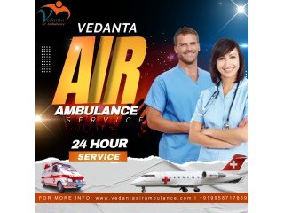 Vedanta Air Ambulance Service in Coimbatore with Hi-Tech Medical Equipment