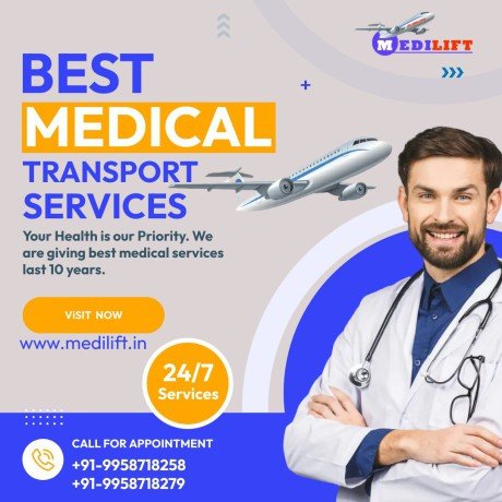 get-air-ambulance-services-in-bagdogra-by-medilift-with-veteran-medical-squad-big-0