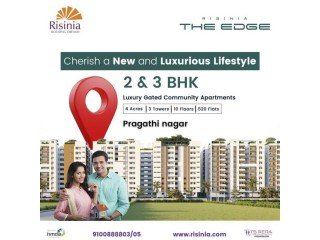 2 and 3 Bhk Flats For Sale In Pragathi Nagar | The Edge by Risinia