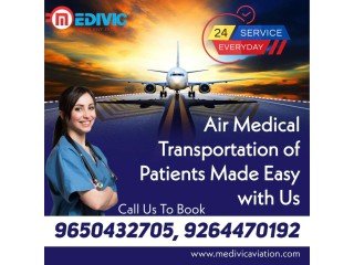 Medivic Aviation Air Ambulance Services in Guwahati with an Authorized Healthcare Crew