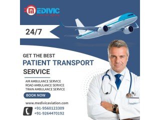 Medivic Aviation Air Ambulance Services in Ranchi with the Authorized Medical Team