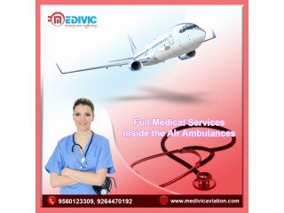 Medivic Aviation Air Ambulance Service in Jamshedpur with a Specialized Healthcare Crew
