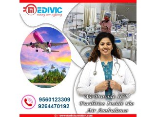 Medivic Aviation Air Ambulance Service in Raipur with Complete Medical Setup
